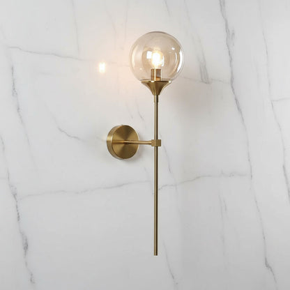 Velmira Mid-Century Glass Globe Wall Light