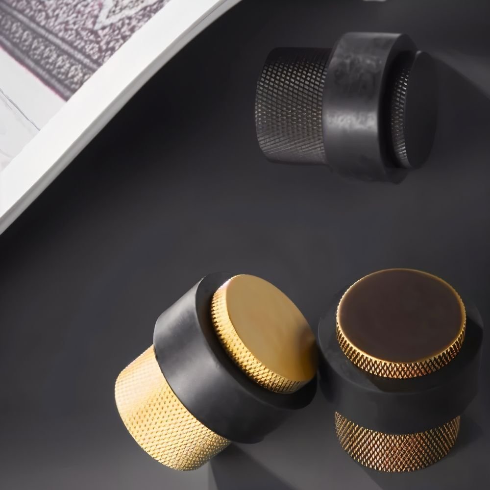 Nelvora Minimalist Brass Floor Door Stop