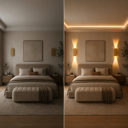 Rectangular Metal LED Wall Light