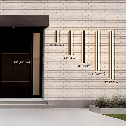 Zephlyn Linear Aluminium Outdoor Wall Light