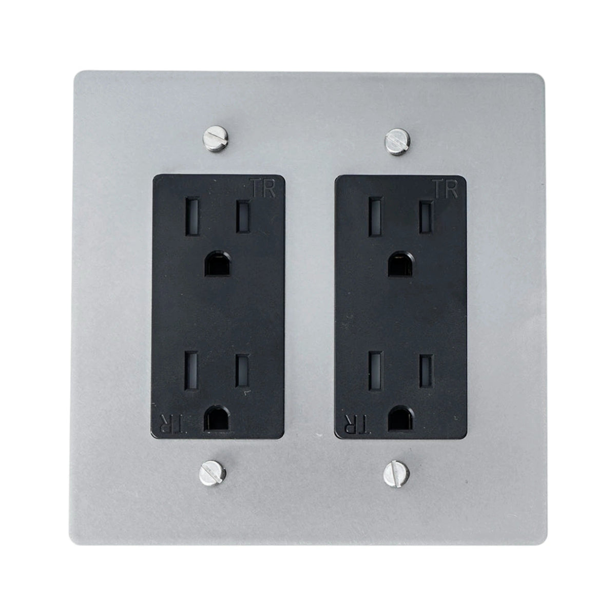Galveno Vintage Solid Brass 2-Gang Outlet