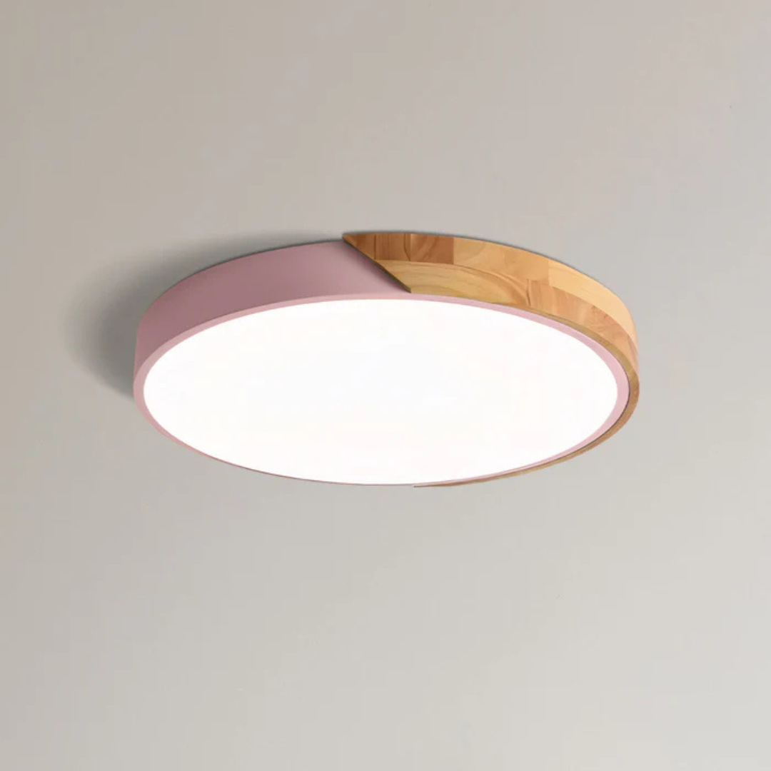 Skalvi Scandinavian Wood Ceiling Light