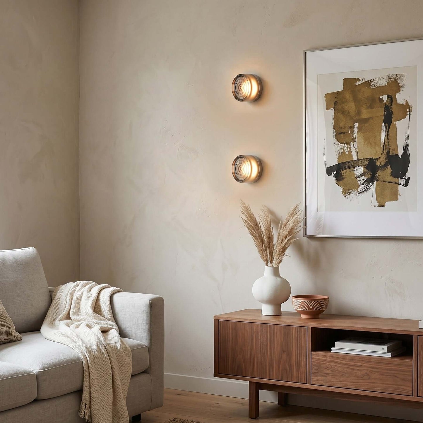 Round Coloured Wall Light