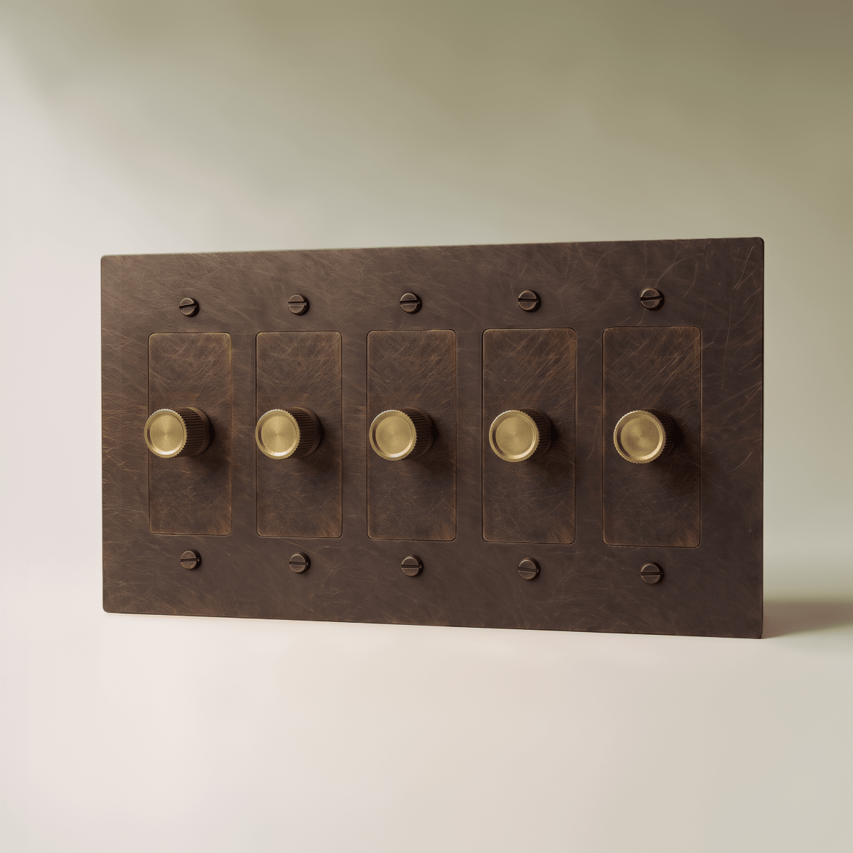Norvessa Vintage Brass Rotary Dimmer Switch