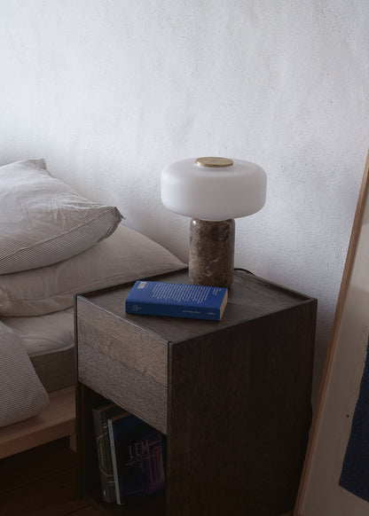 Marble Opal Dome Table Lamp