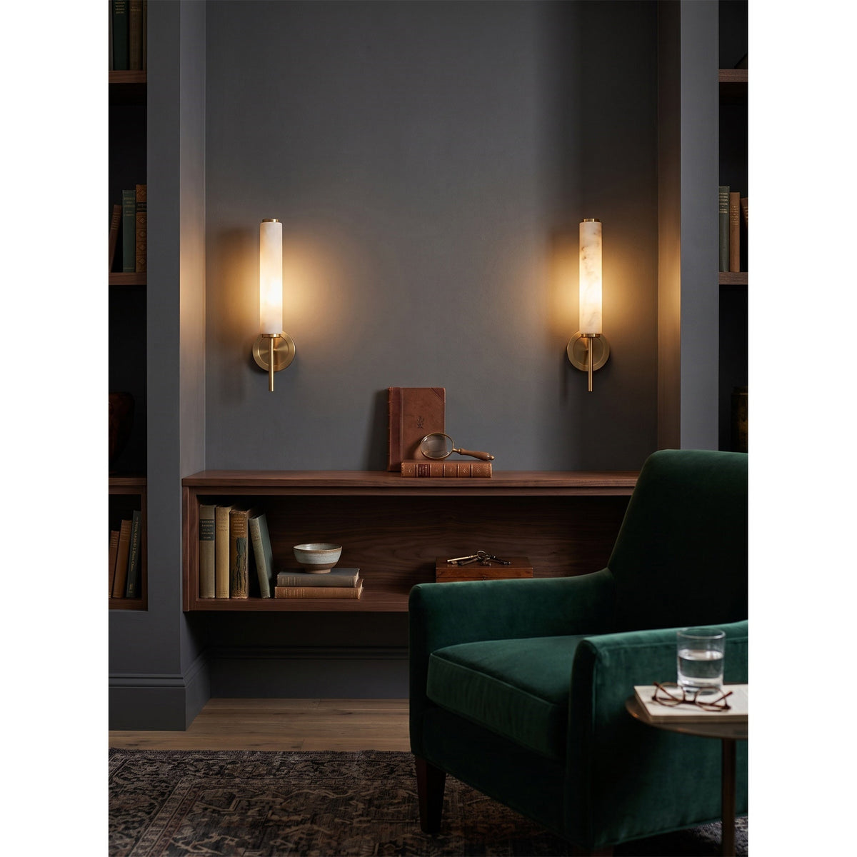 Sculptural Alabaster Wall Light