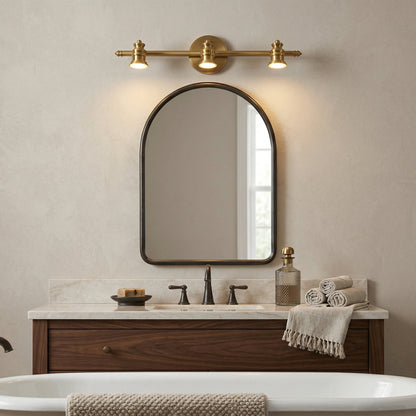 Brass Linear Spotlight Wall Light