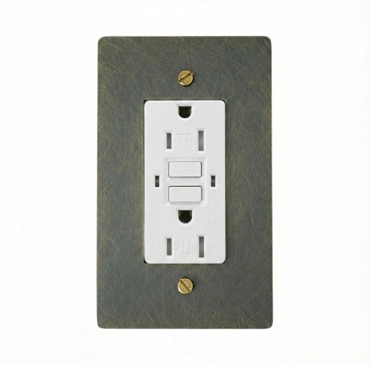 Dellmora Minimalist Brass GFCI Outlet
