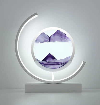 Sandveil Minimalist Aluminium Sand Art Table Lamp