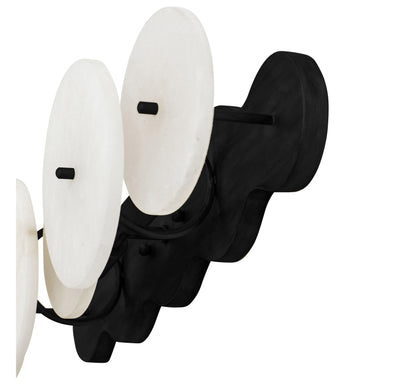 Lunavey Modern Alabaster Disc Vanity Light