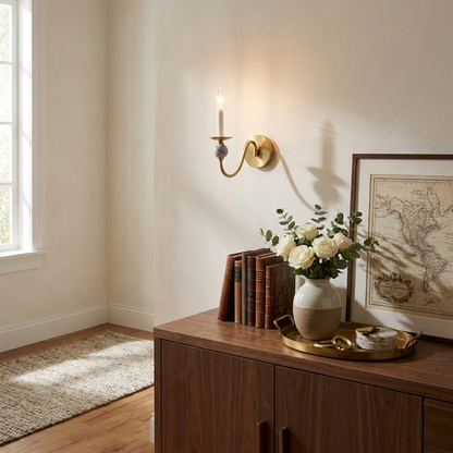 Marble Ball Wall Sconce