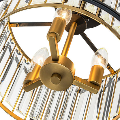 Open Frame Crystal Ceiling Light
