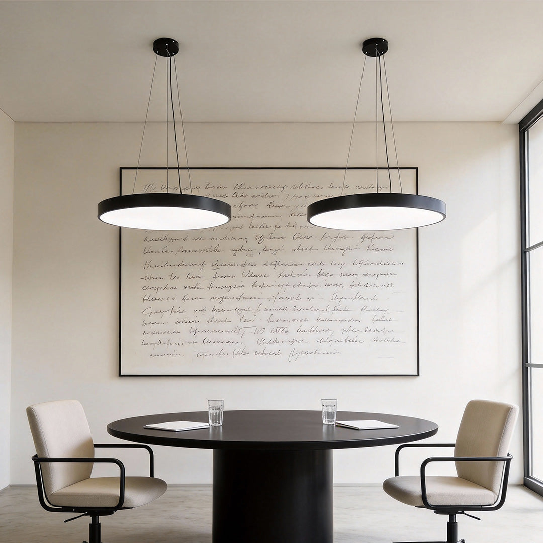 Circular Metal Ring Pendant Light