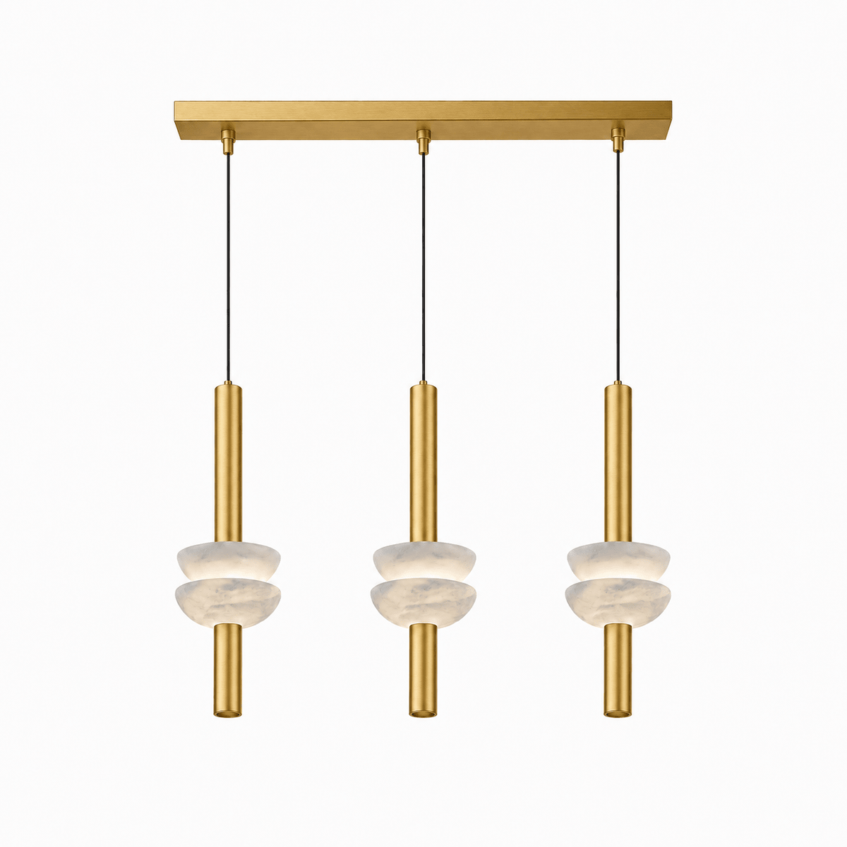 Alabaster Disc Pendant Light