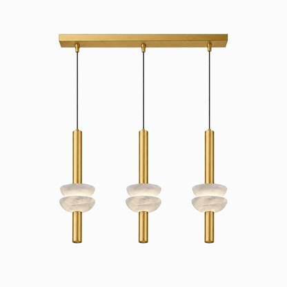 Alabaster Disc Pendant Light