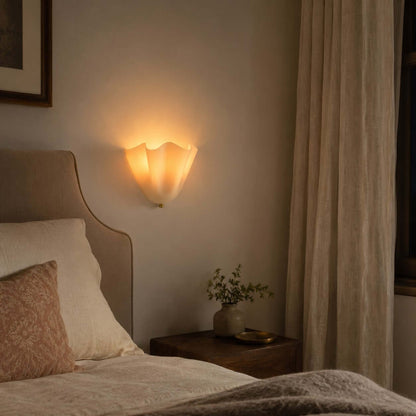 Draped Glass Wall Light