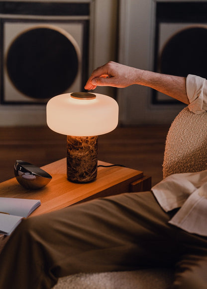 Marble Opal Dome Table Lamp