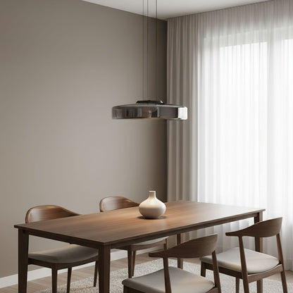 Stacked Glass Disc Pendant Light