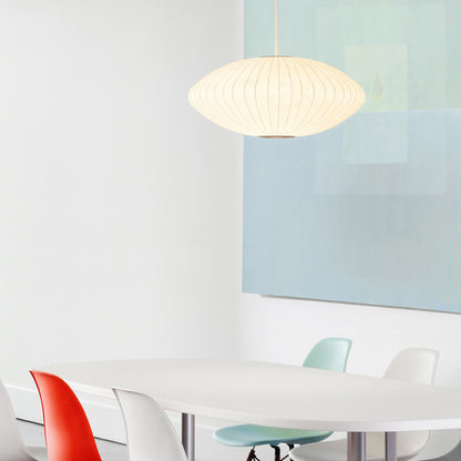 Pleated Silk Fabric Pendant Light