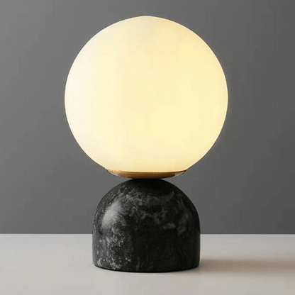 Marble Dome Globe Table Lamp