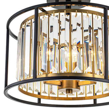 Open Frame Crystal Ceiling Light