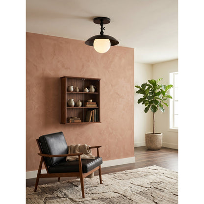 Hammered Dome Flush Ceiling Light