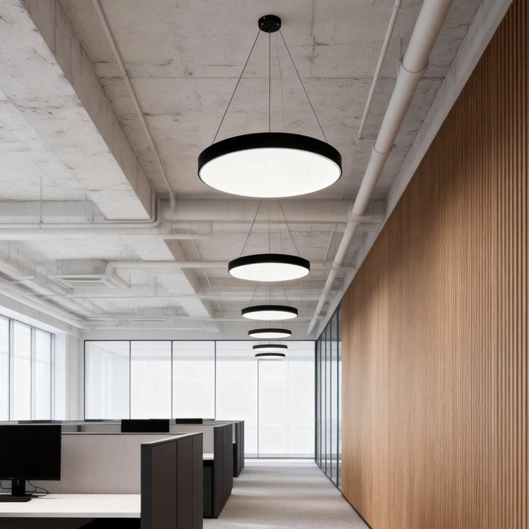 Circular Metal Ring Pendant Light