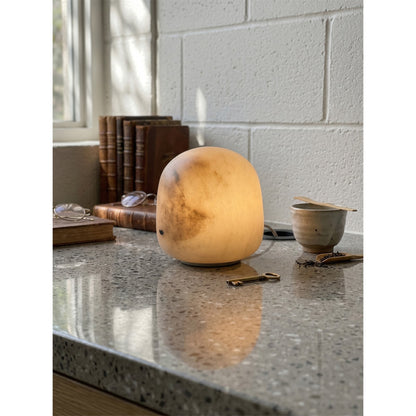 Alabaster Stone Cordless Table Lamp