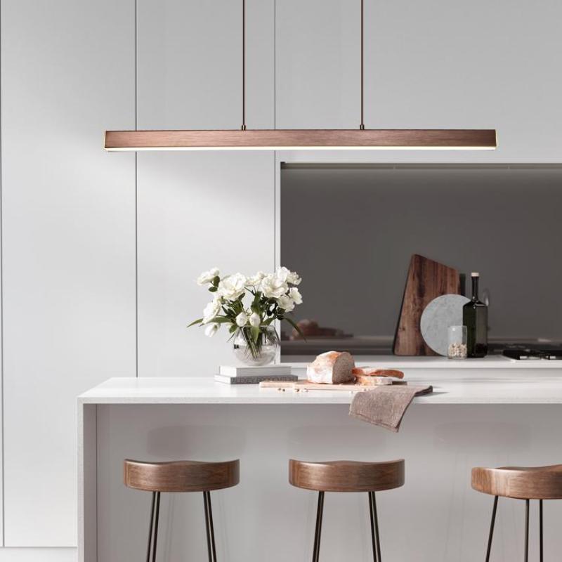 Norvale Minimalist Metal Linear Pendant Light