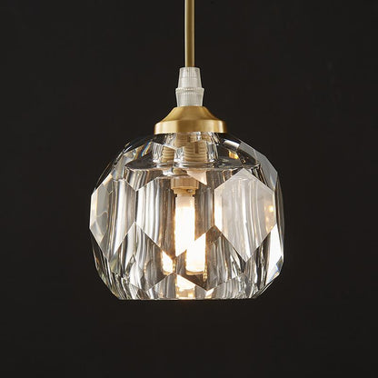 Cascading Crystal Sphere Pendant Light