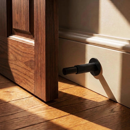 Oskarel Industrial Brass Wall Door Stop