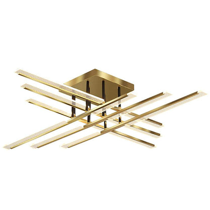 Gold Linear Bar Ceiling Light