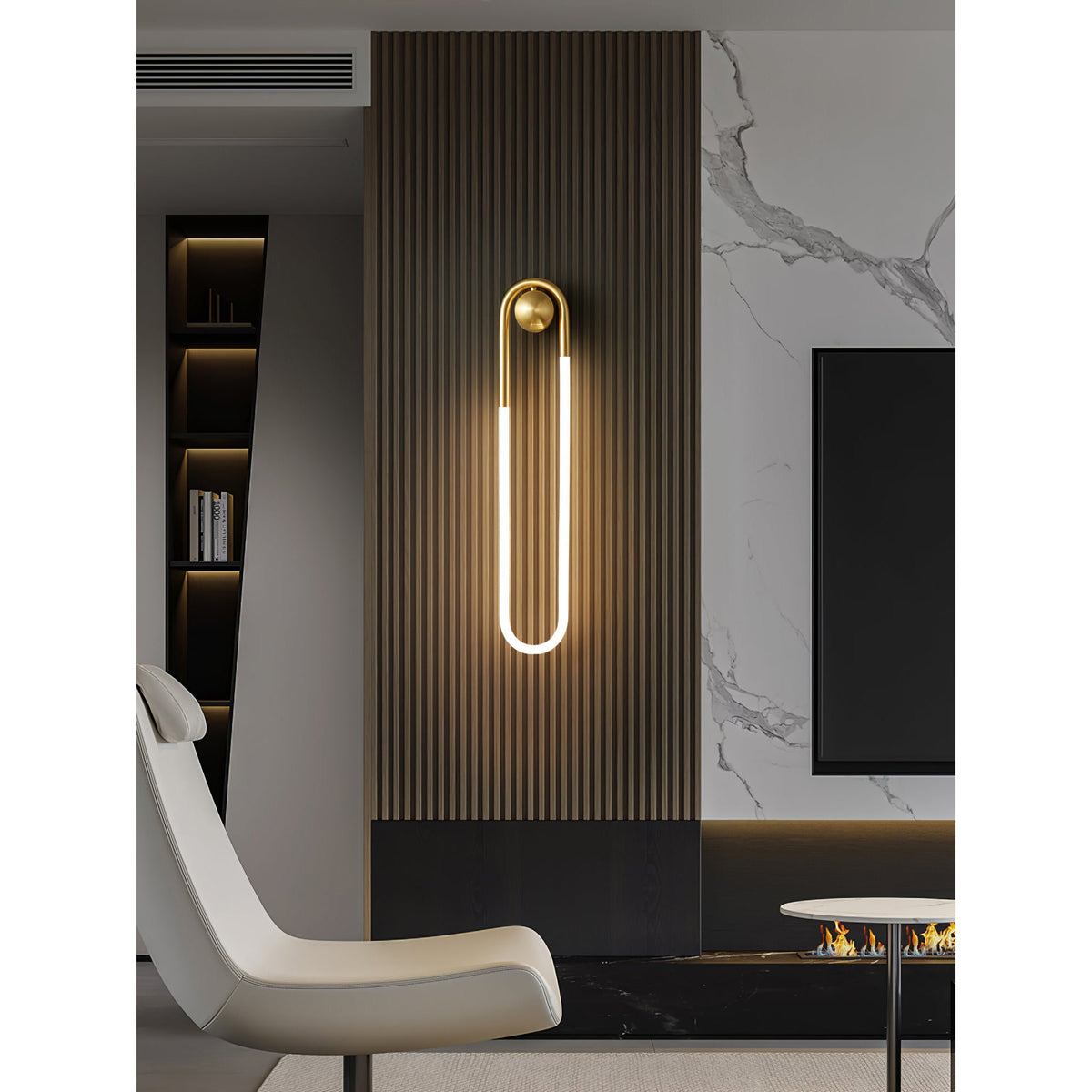 Oval Acrylic Tube Wall Light