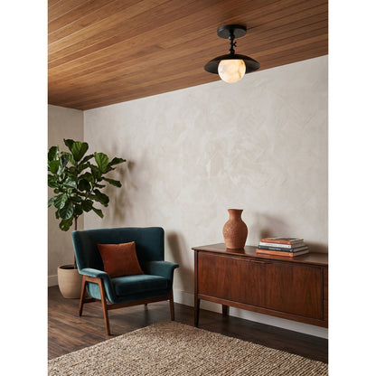 Hammered Dome Flush Ceiling Light