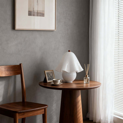 Ruffled Glass Table Lamp