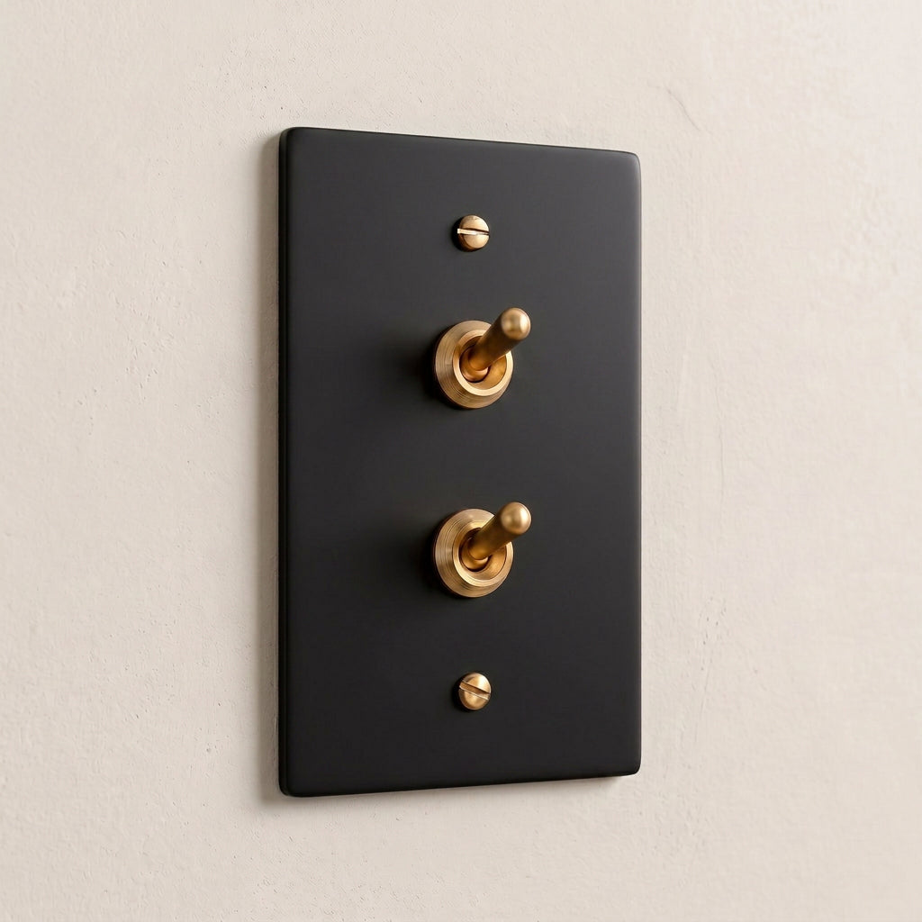 Mirvane Vintage Brass Toggle Switch