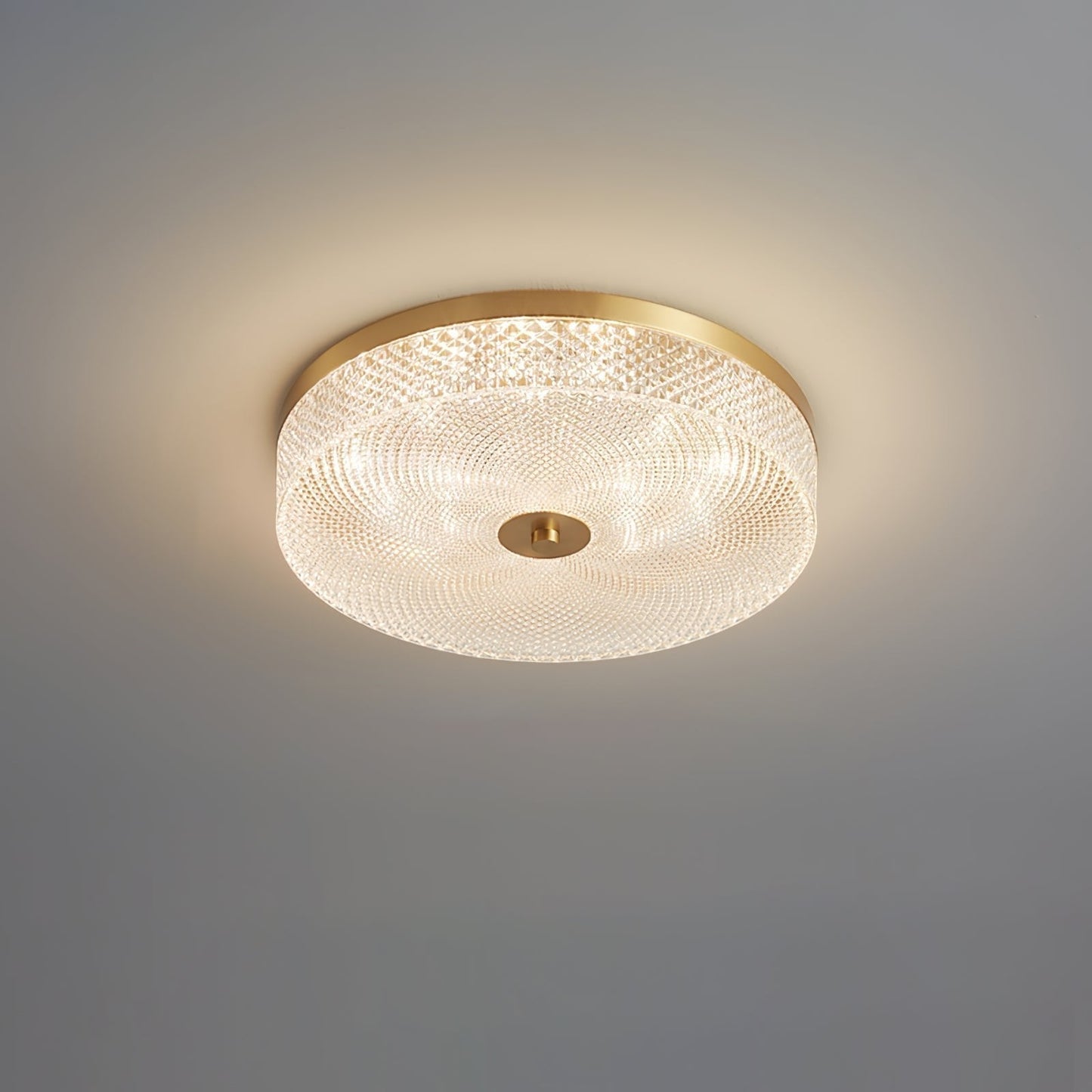 Faceted Acrylic Drum Ceiling Light