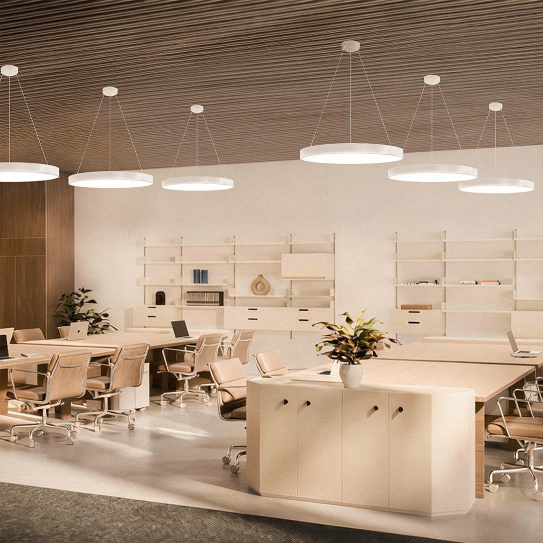 Circular Metal Ring Pendant Light