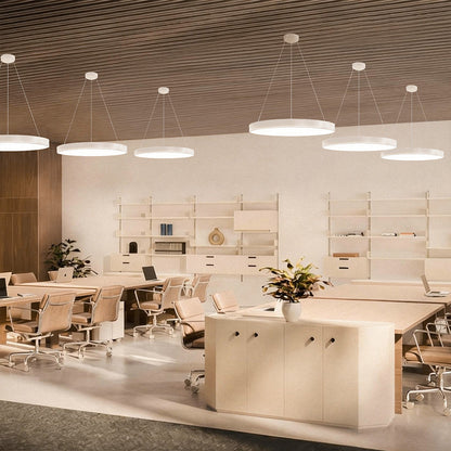 Circular Metal Ring Pendant Light