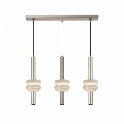 Alabaster Disc Pendant Light