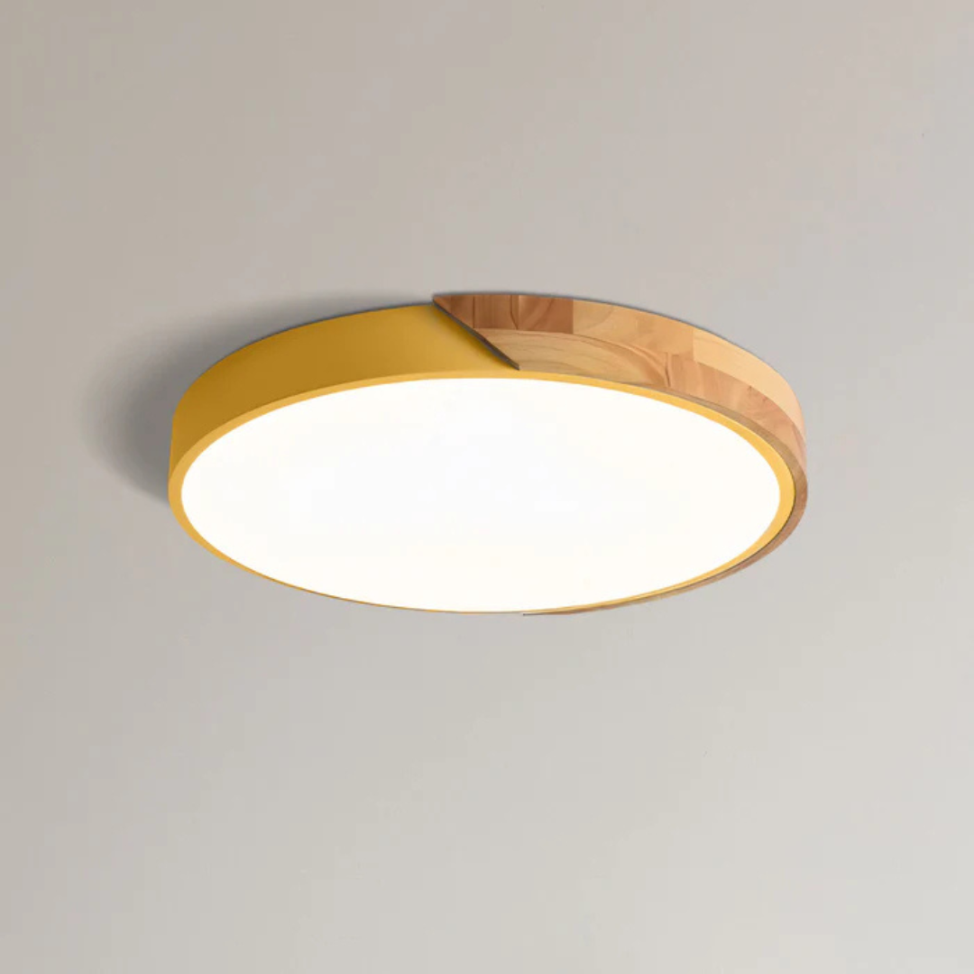 Skalvi Scandinavian Wood Ceiling Light