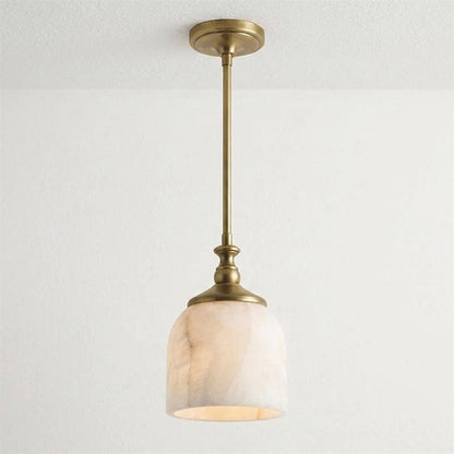 Alabaster Bell Pendant Light