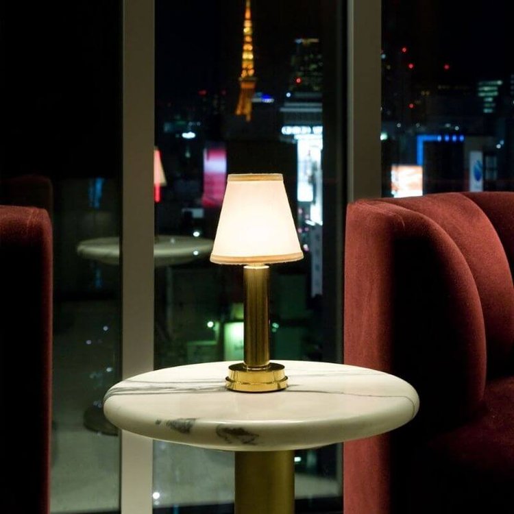 Lumelle Minimalist Fabric Cordless Table Lamp