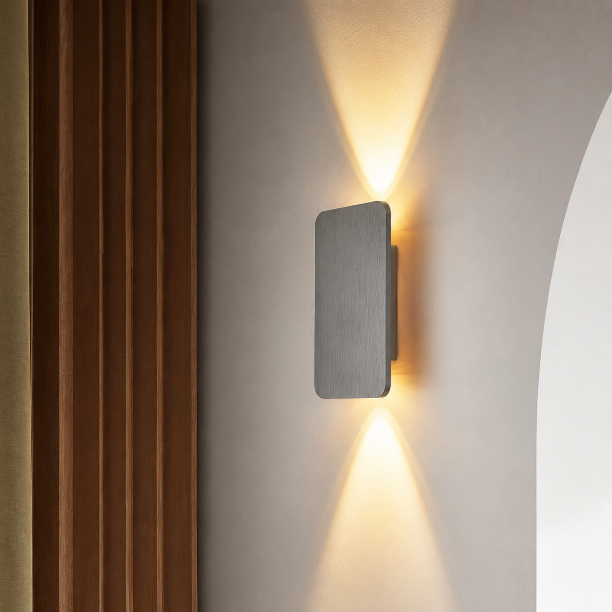 Rectangular Metal LED Wall Light