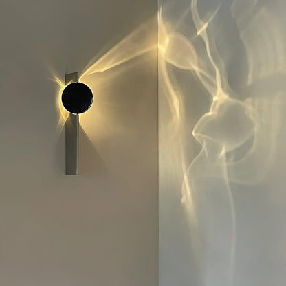 Mirrored Disc Sculptural Wall Light