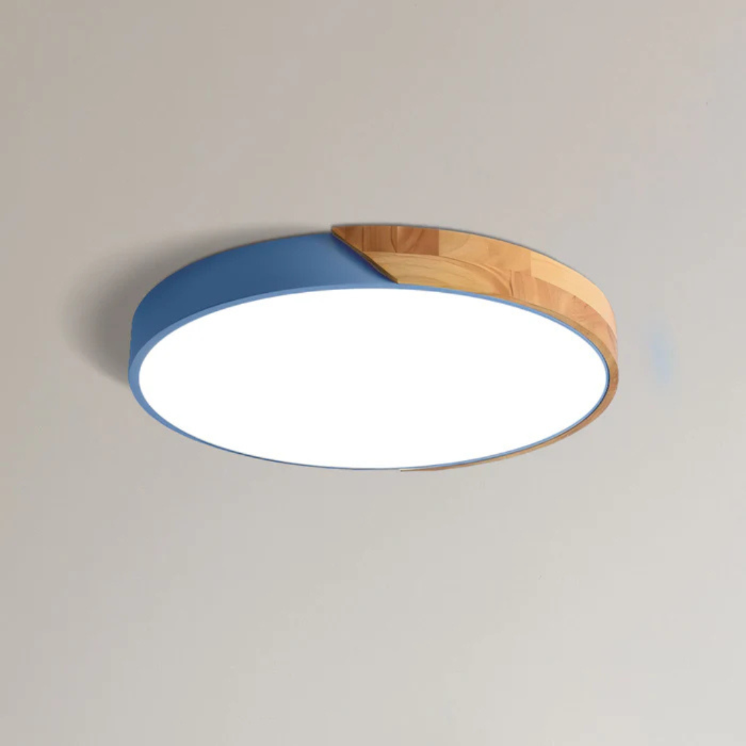 Skalvi Scandinavian Wood Ceiling Light