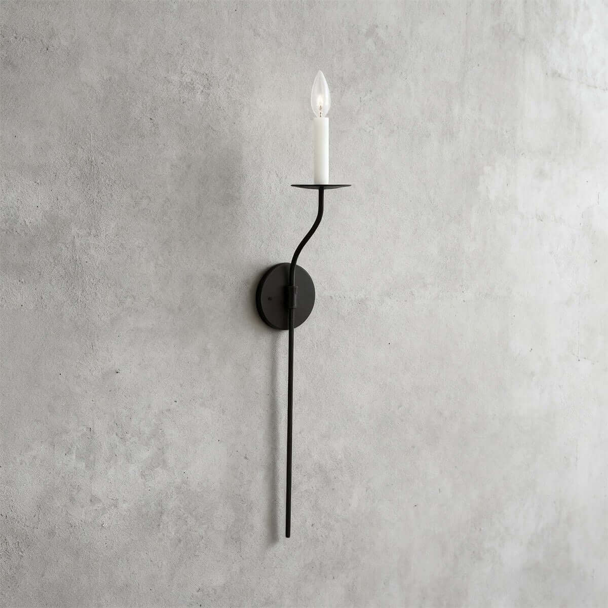 Candlestick Brass Wall Sconce