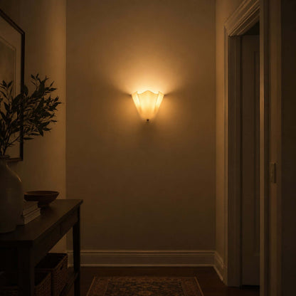 Draped Glass Wall Light