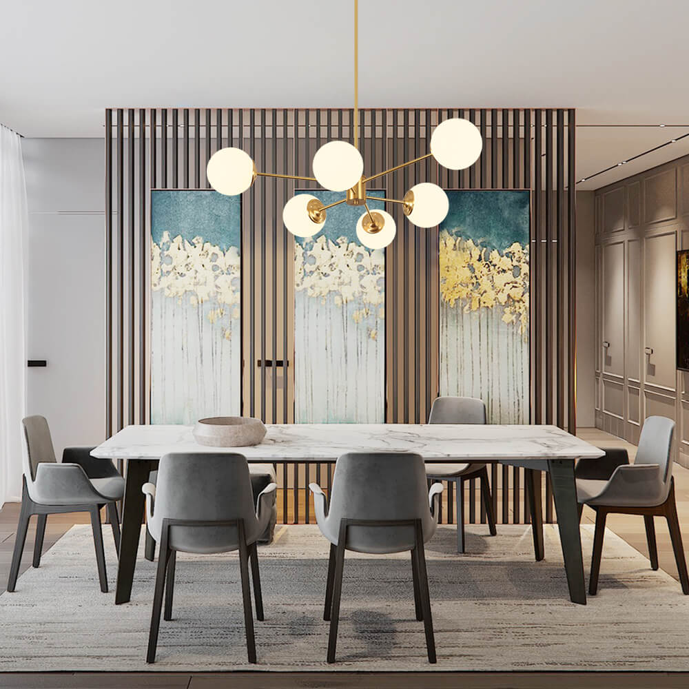 Spunik Opal Sphere Chandelier