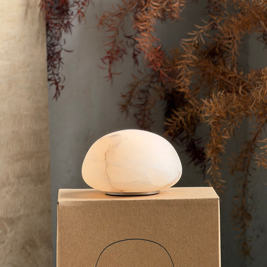 Alabaster Stone Cordless Table Lamp
